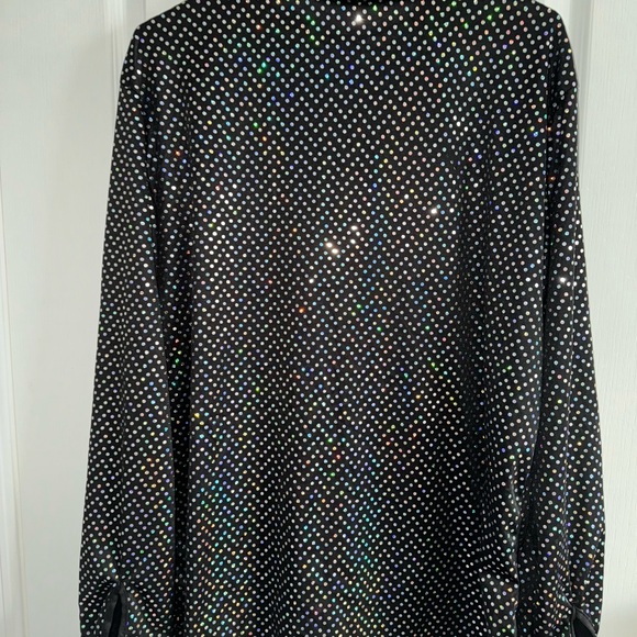 Morph Costumes Disco Dude Metallic Shirt Size XL - Picture 4 of 14